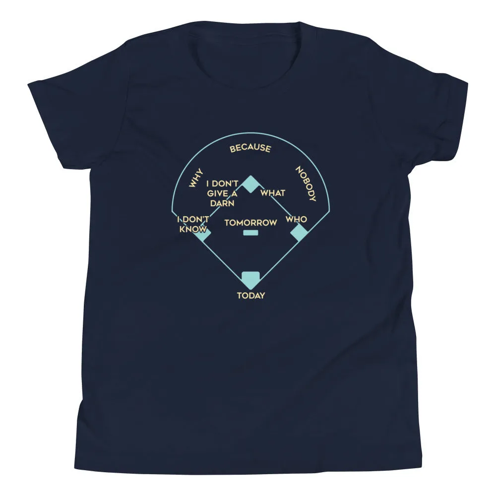 Baseball Positions Kid's Youth Tee