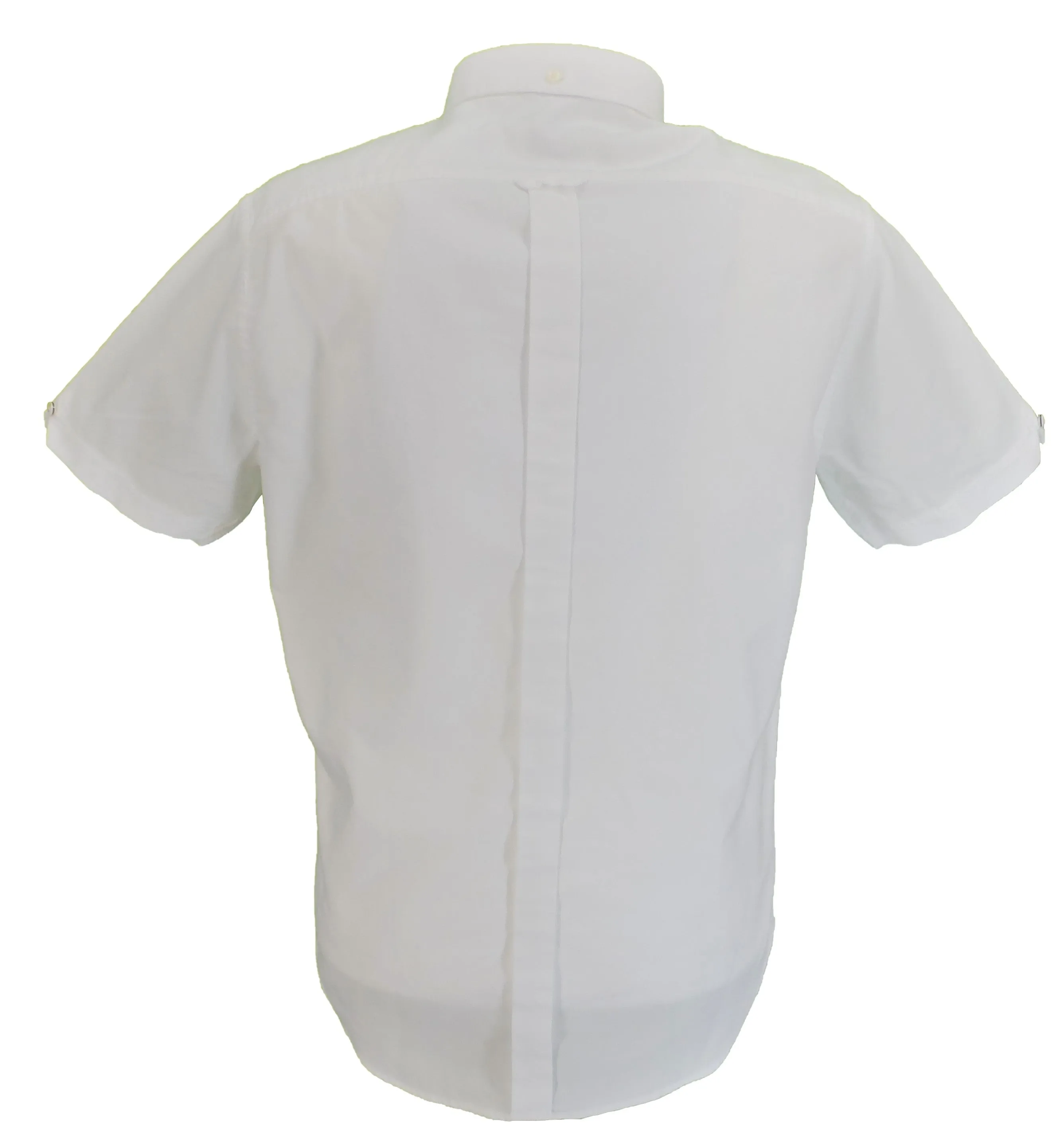 Ben Sherman Mens White Oxford Short Sleeved 100% Cotton Shirts