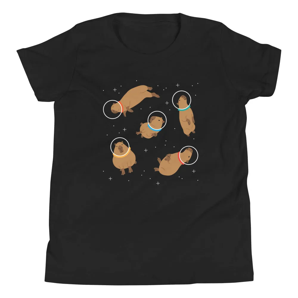 Capybaras In Space Kid's Youth Tee