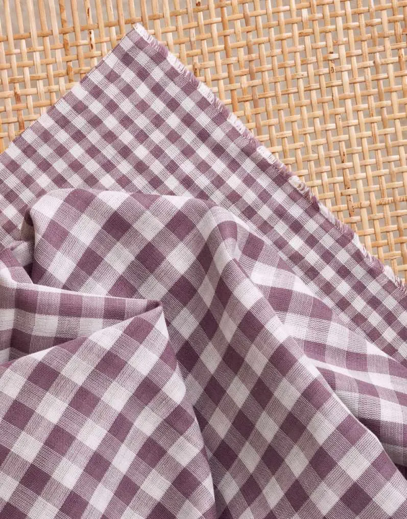 Divine Parma Double Sided Gingham Cotton Double Gauze, Atelier Brunette