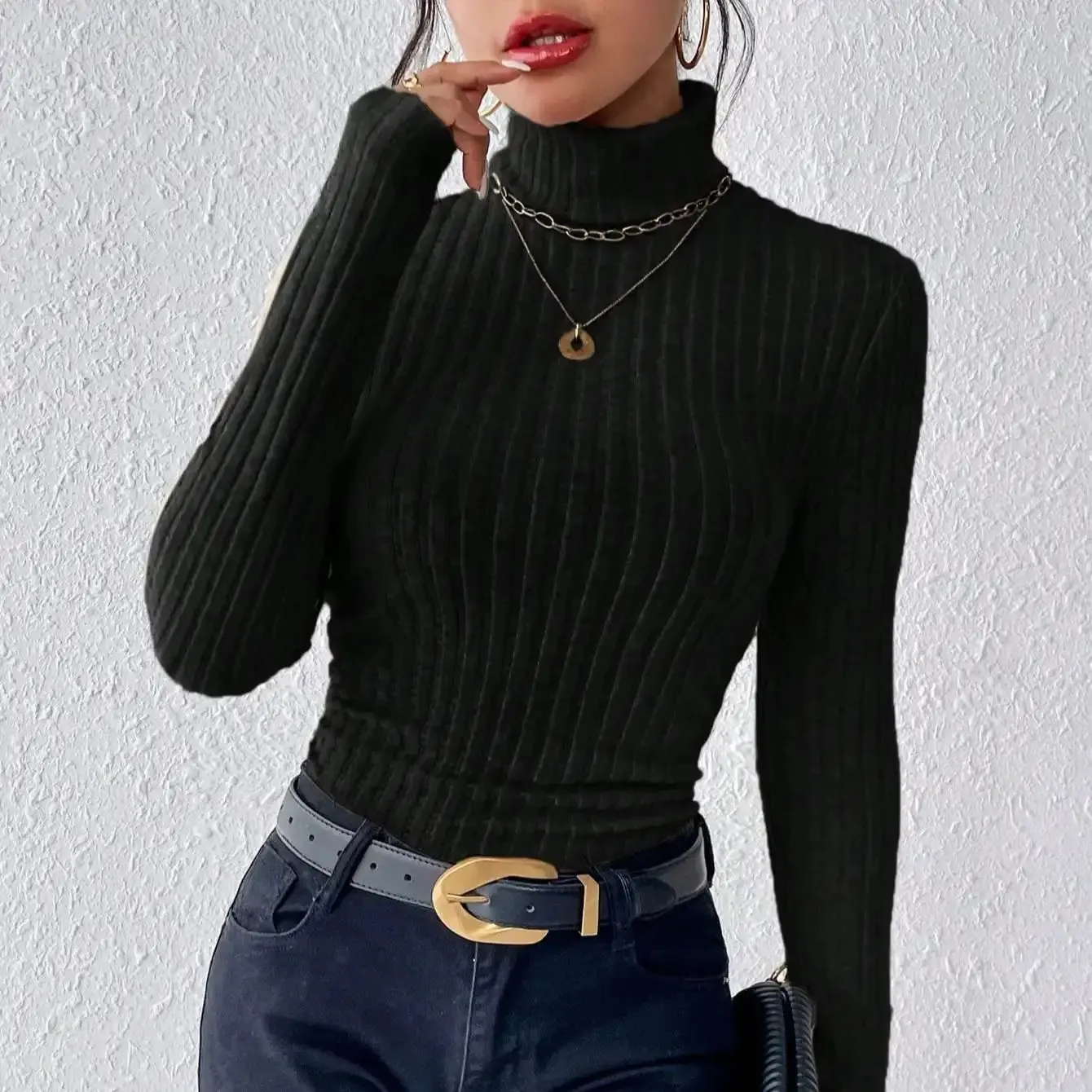 Esme - Elegant Turtleneck Sweater for Women