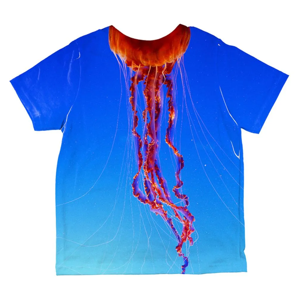 Halloween Orange Nettle Jellyfish Costume All Over Toddler T Shirt