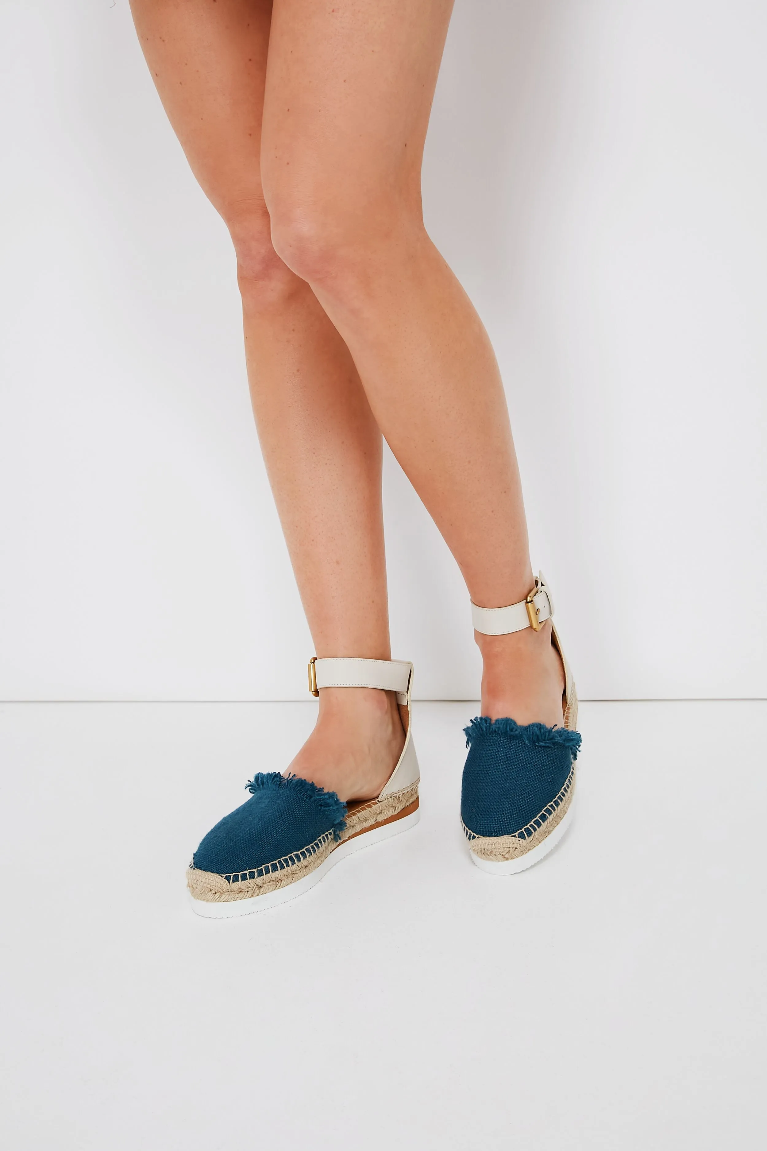 Medium Blue Glyn Flats