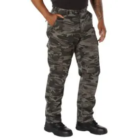 Rothco Relaxed Fit Zipper Fly BDU Pants / Black Camo